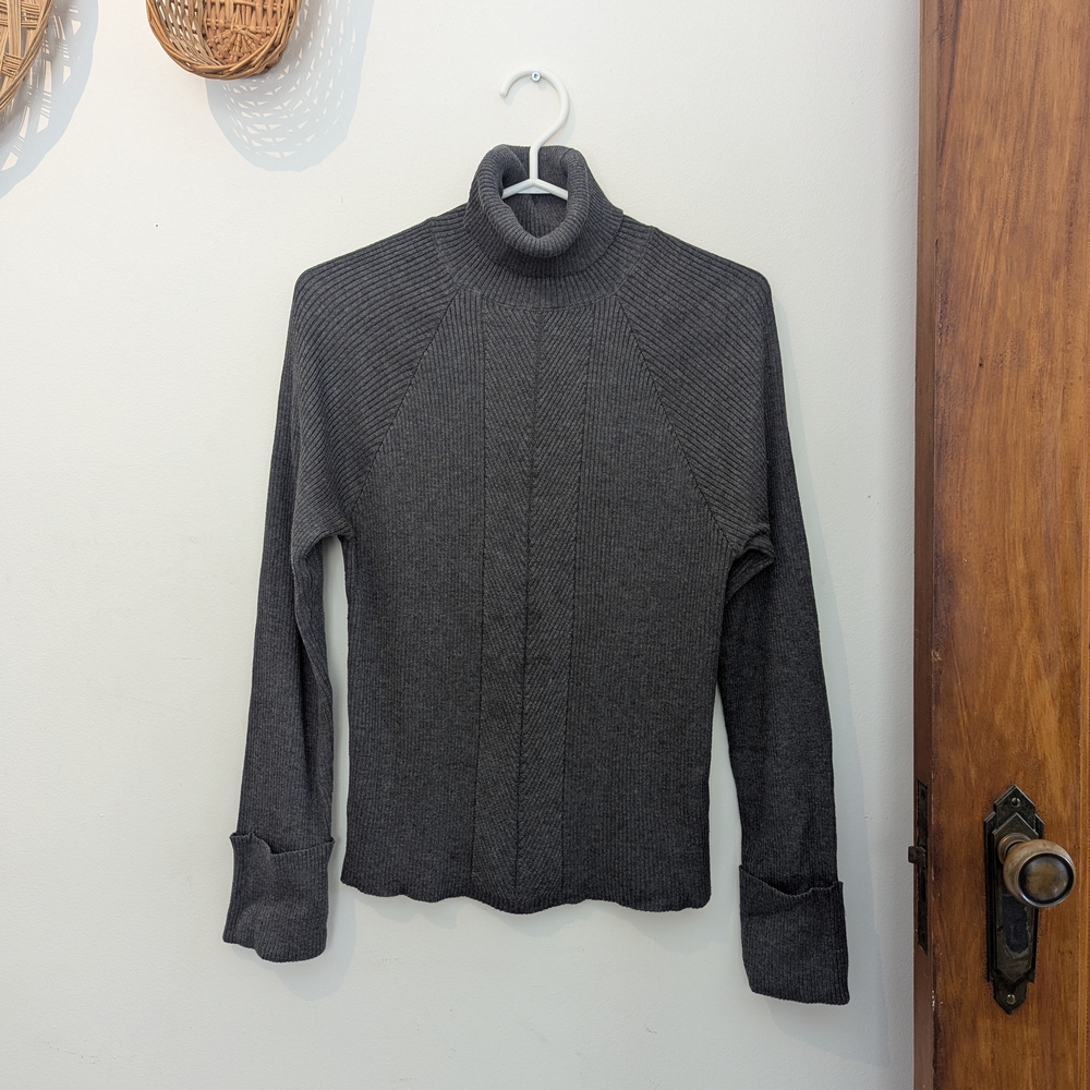 Topshop Charcoal Turtleneck Sweater